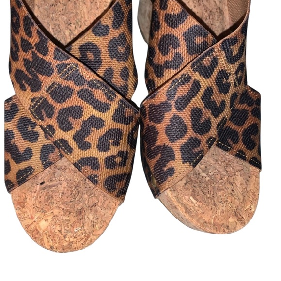 LUCKY BRAND CHEETAH CORK wedges womens size 5.5 - Picture 12 of 12